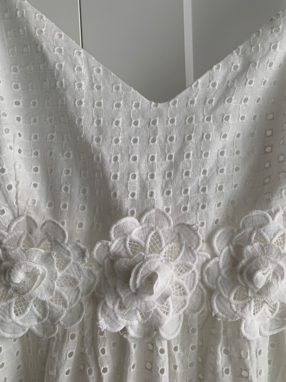 KOTON Maxi Dress Women's size EUR 42 or US XL Embroidered Backless Cotton White - Picture 9 of 14